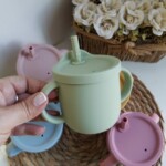 Vaso silicona con azas - Verde
