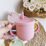 Vaso silicona con azas - Rosa Claro