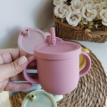 Vaso silicona con azas - Rosa Oscuro