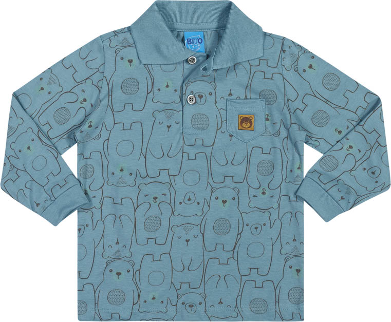 Remera Osos Cuello Pique