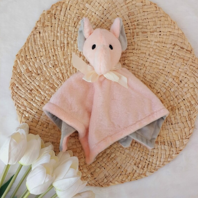 Manta Apego Elefante Rosa