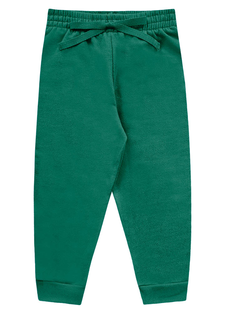 Pantalon Verde - Con Felpa