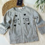 Campera Corazones - Algodon Con Felpa