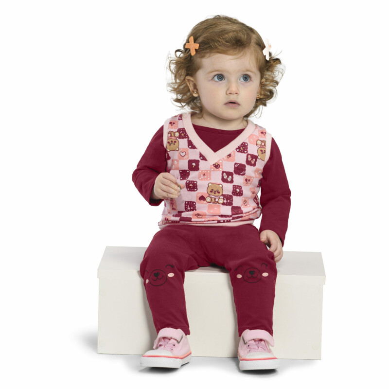 Remera Algodon con Chaleco Superpuesto