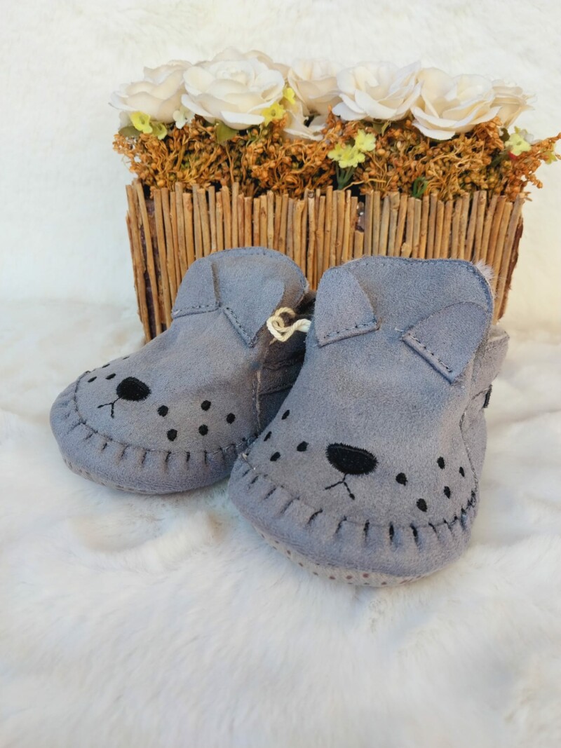 Zapatito Gamuza Con Corderito