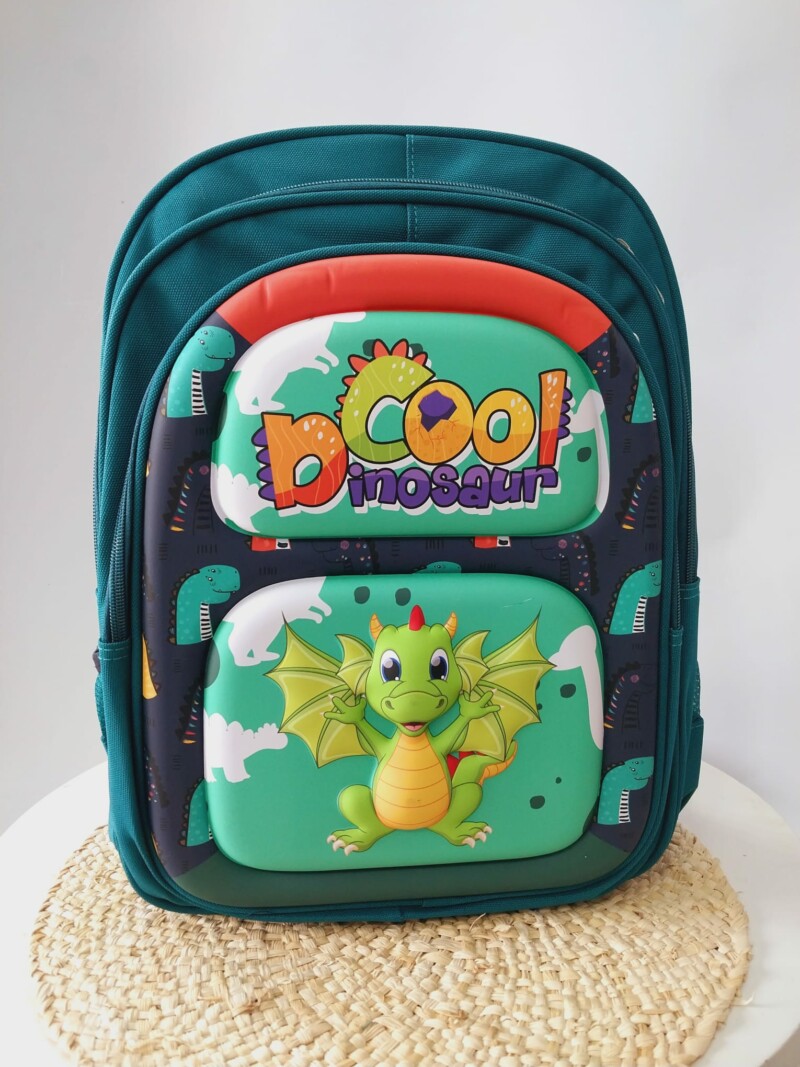Mochila Diseño 3D - 3 Cierres - Tapa Dura - Asas Reforzadas 40 x 30 cm