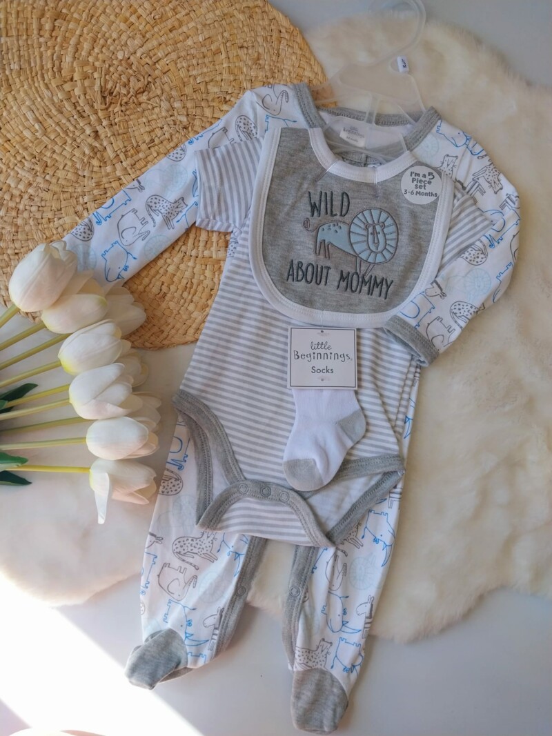 Set Completo Bebe 5 pzas - Safari
