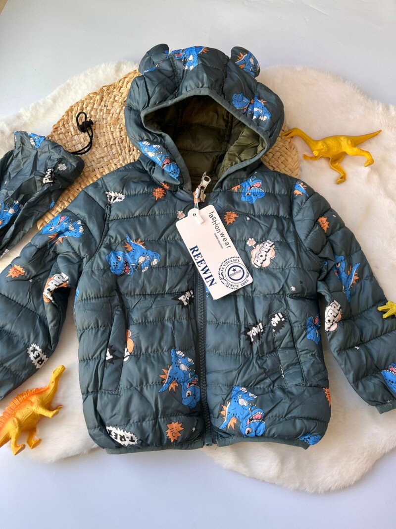 Campera Dinosaurio Reversible con Estuche