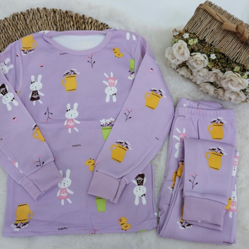 Pijama Algodon Termico Conejita Jardin