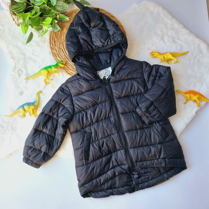 Campera Dino - Con Plush por Dentro . Negro