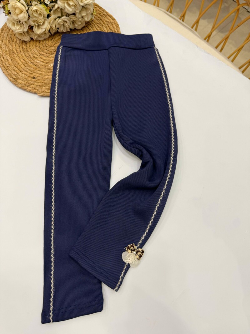 Calza Morley Termica con Polar Azul Marino