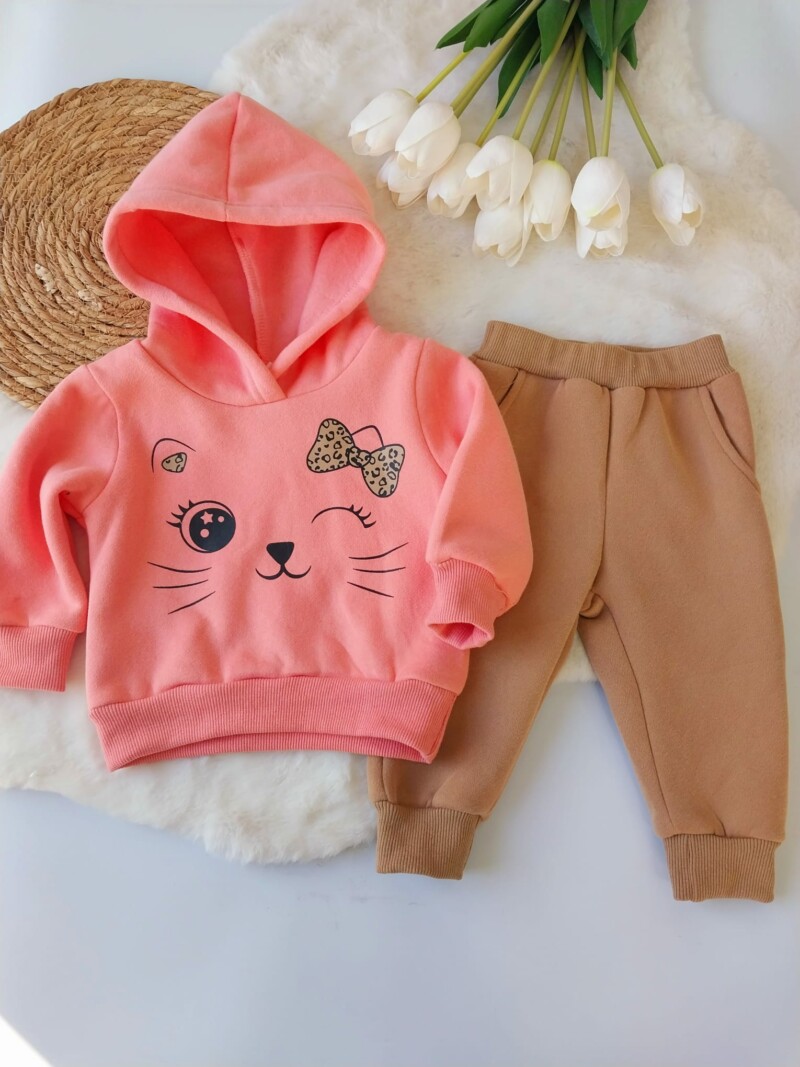 Conjunto 3pz Gatita - Afelpado